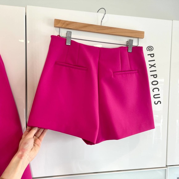 ZARA [ 2 PIECE ] SKIRT SUIT / BLAZER SET FUCHSIA PINK - Picture 16 of 16